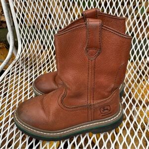 John Deere Brown Kids Boots